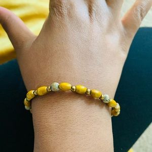 Brown and gold bracelet